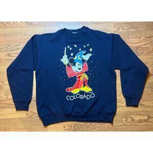 Velva Sheen Wizard Mickey Fantasia Colorado Size Large